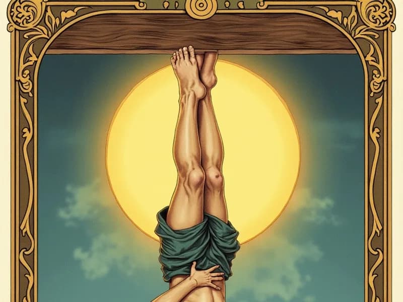 L'Appeso — tarocco, illustrazione