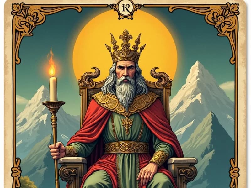 L'Imperatore — tarocco, illustrazione