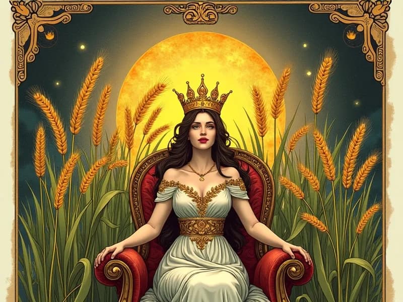 L'Imperatrice — tarocco, illustrazione