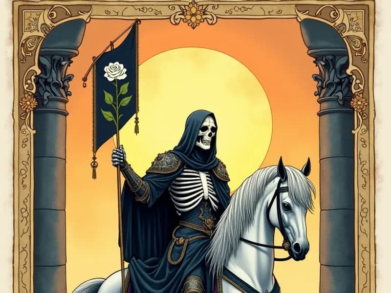 La Morte — tarocco, illustrazione