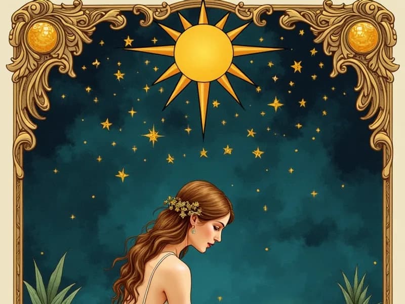 Le Stelle — tarocco, illustrazione
