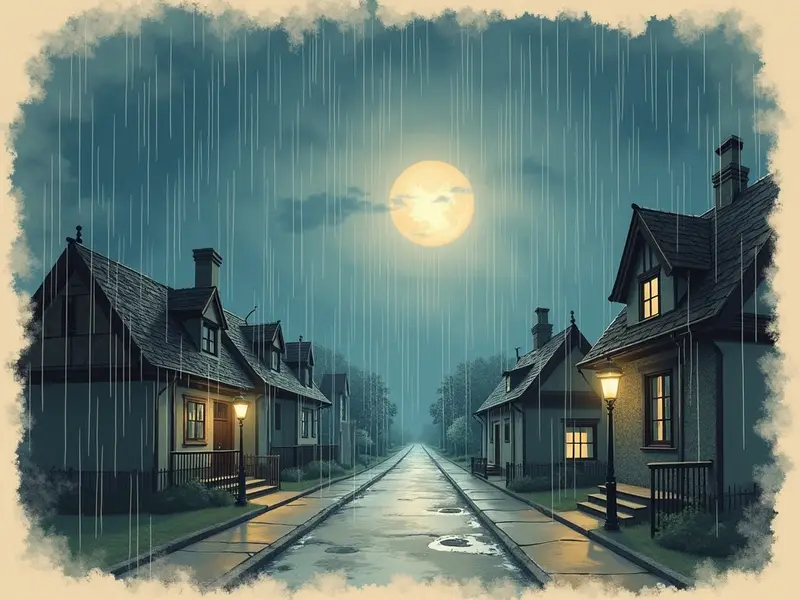 Illustrazione del sogno: acquazzone