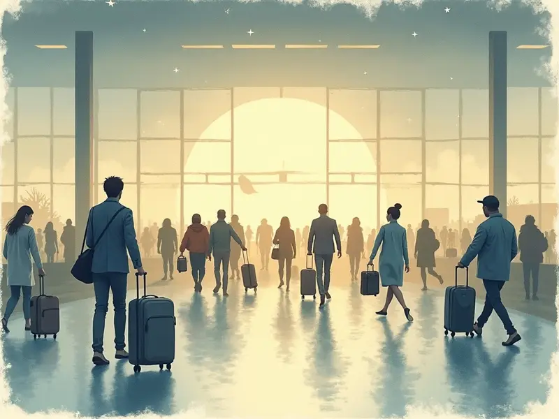 Illustrazione del sogno: aeroporto vecchio