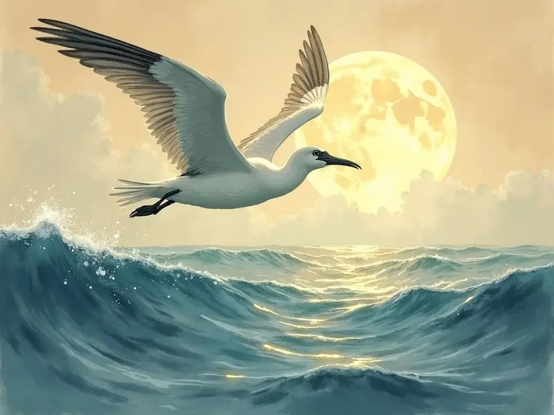 Illustrazione del sogno: albatro