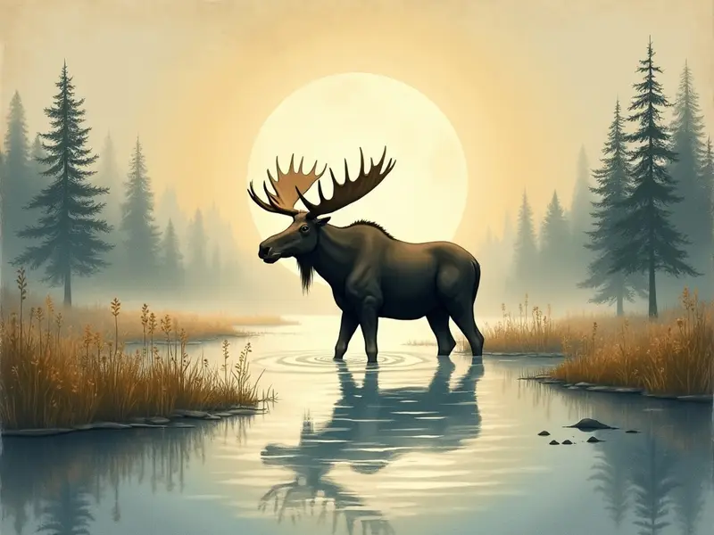 Illustrazione del sogno: alce