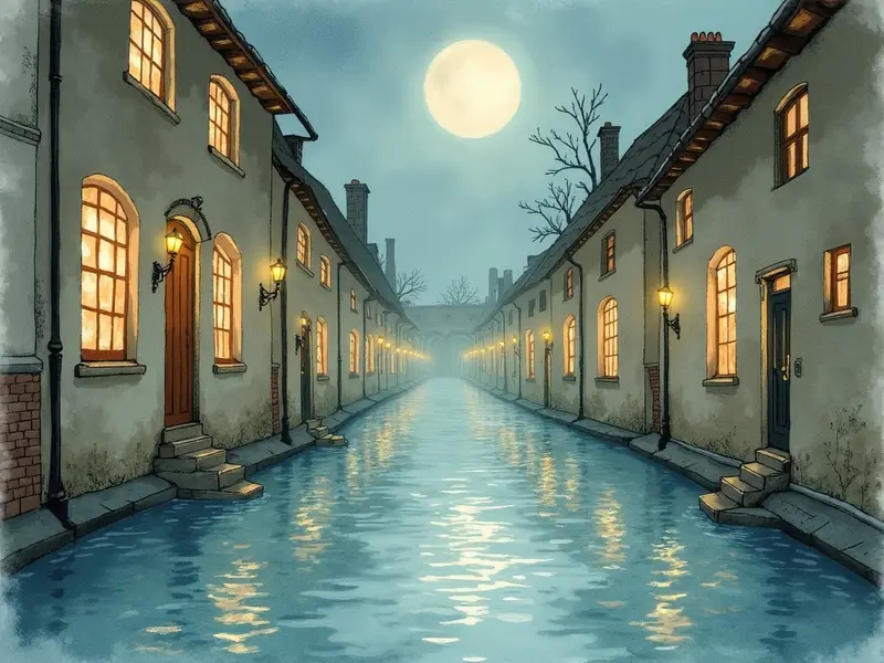Illustrazione del sogno: alluvione violenta