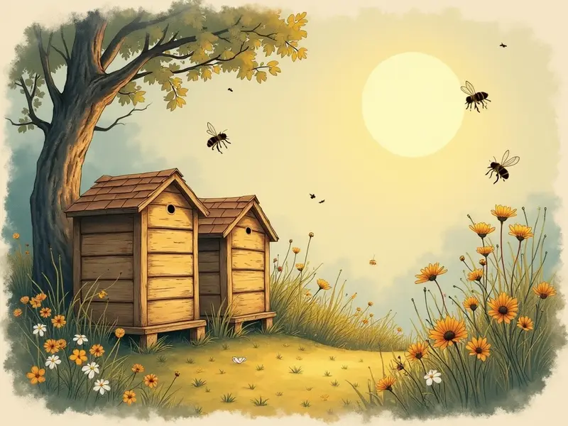 Illustrazione del sogno: apiario