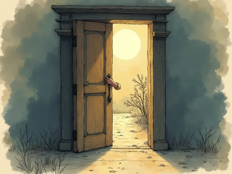 Illustrazione del sogno: aprire la porta