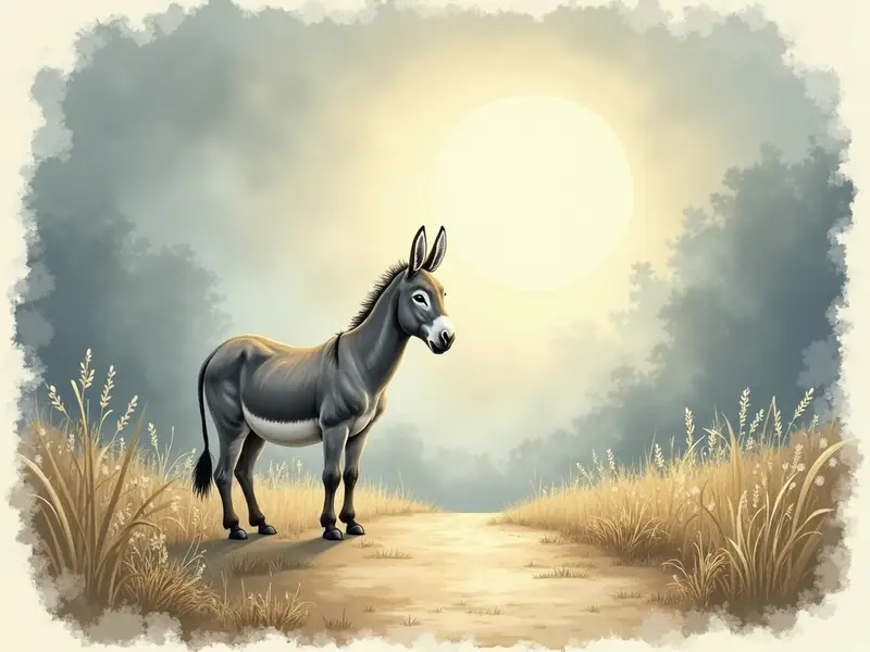 Illustrazione del sogno: asino
