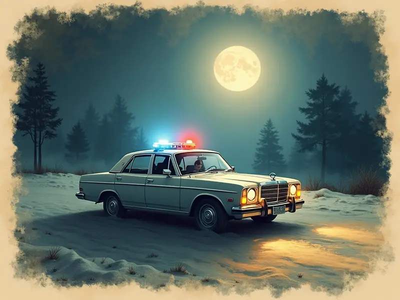 Illustrazione del sogno: auto della polizia