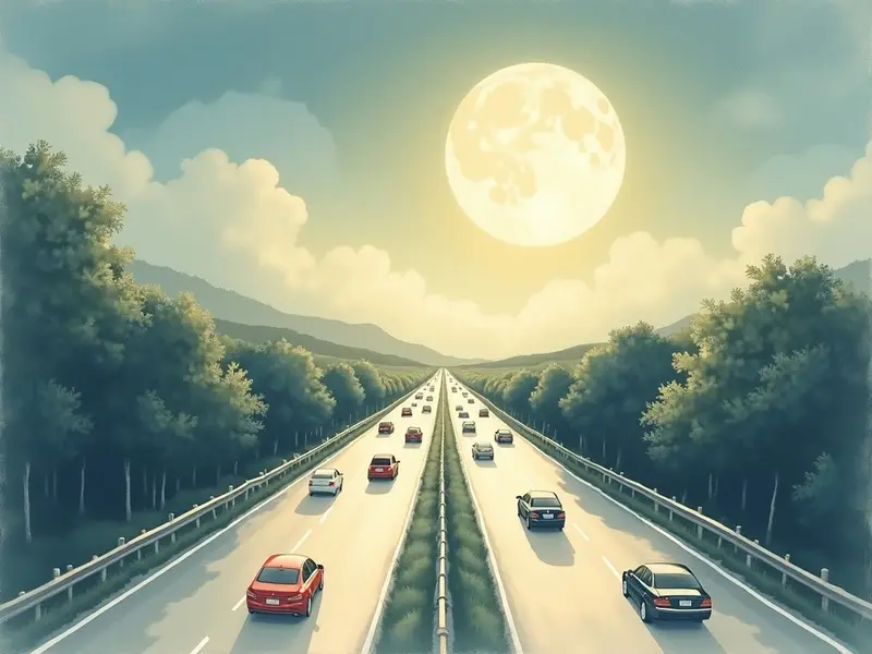 Illustrazione del sogno: autostrada