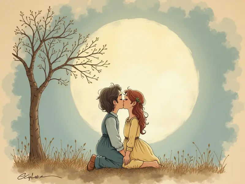 Illustrazione del sogno: bacio