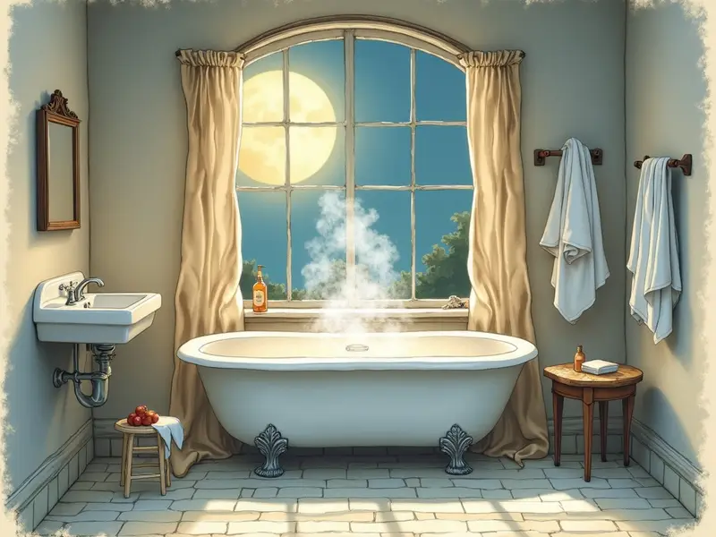 Illustrazione del sogno: bagno