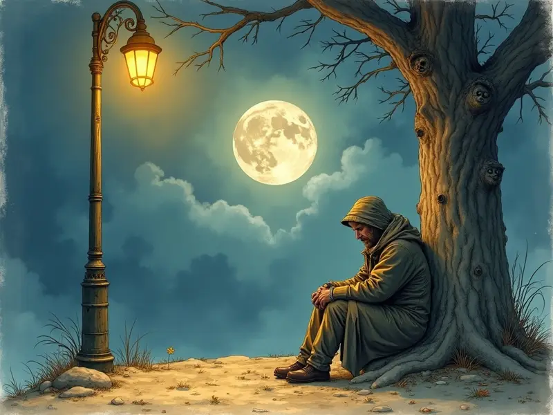 Illustrazione del sogno: barbone