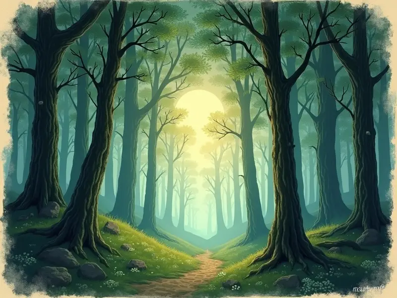 Illustrazione del sogno: bosco