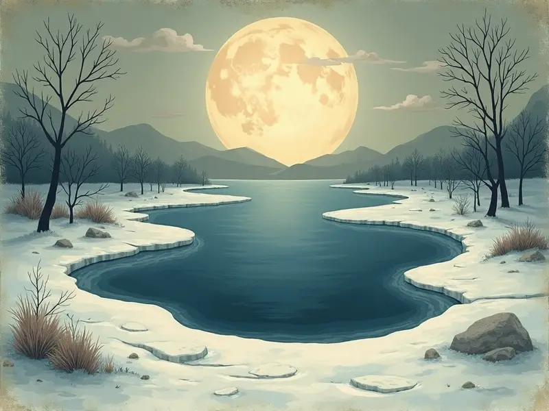 Illustrazione del sogno: buco nel ghiaccio