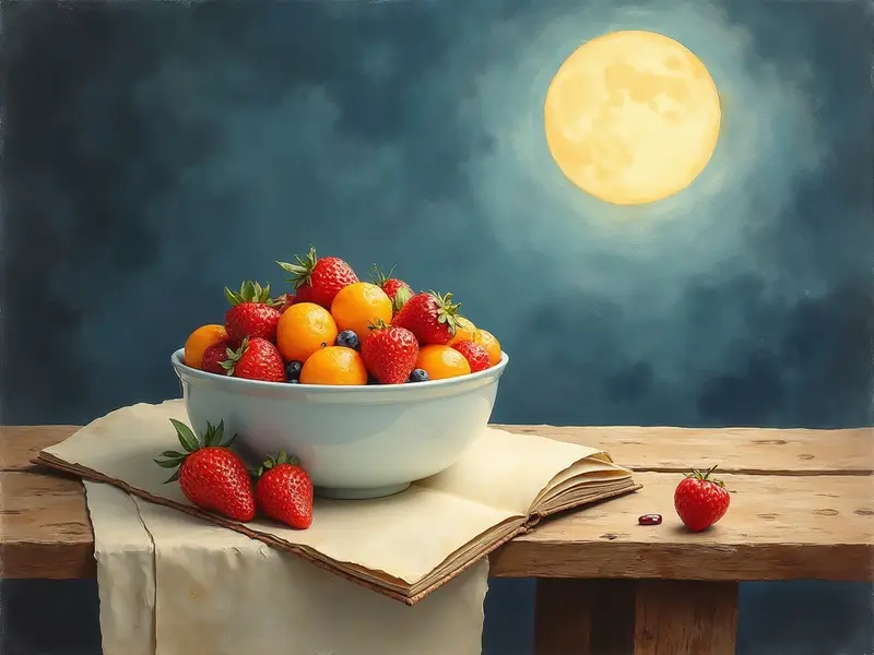 Illustrazione del sogno: budino di frutta
