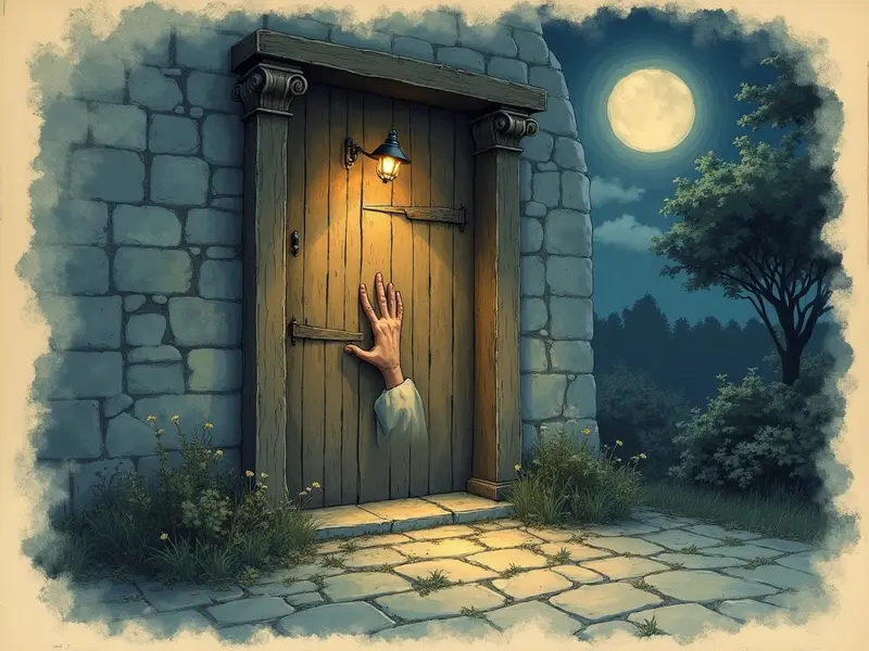 Illustrazione del sogno: bussare