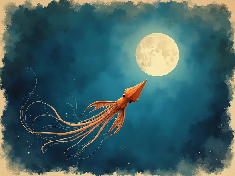 Illustrazione del sogno: calamaro