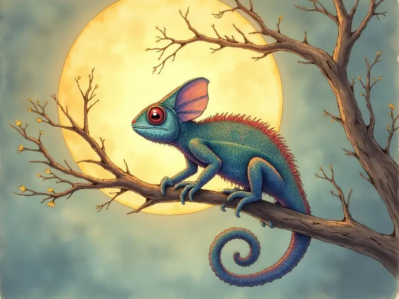 Illustrazione del sogno: camaleonte