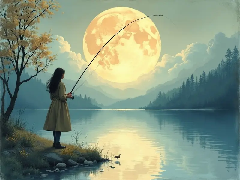 Illustrazione del sogno: canna da pesca