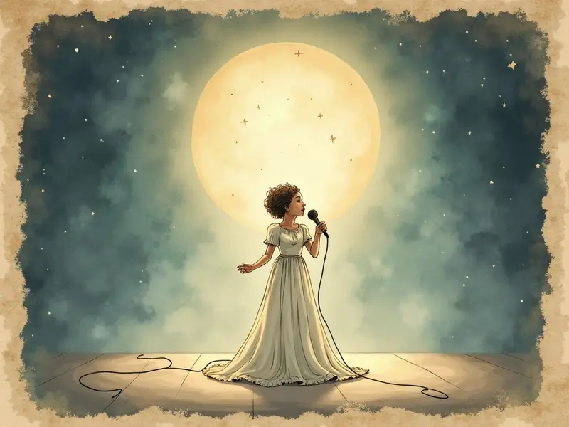 Illustrazione del sogno: cantante