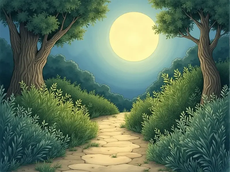 Illustrazione del sogno: cespugli