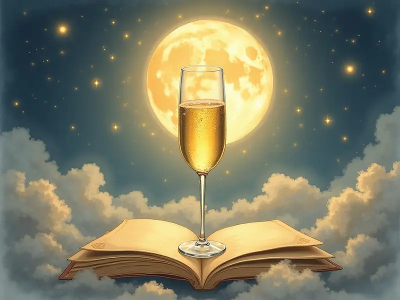 Illustrazione del sogno: champagne