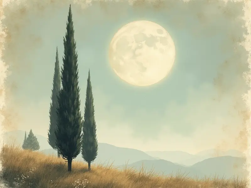 Illustrazione del sogno: cipresso