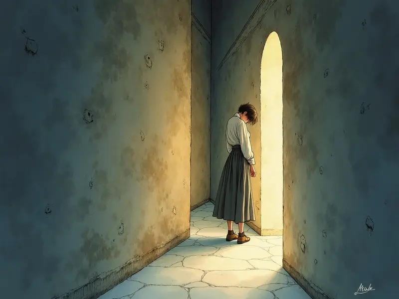 Illustrazione del sogno: claustrofobia