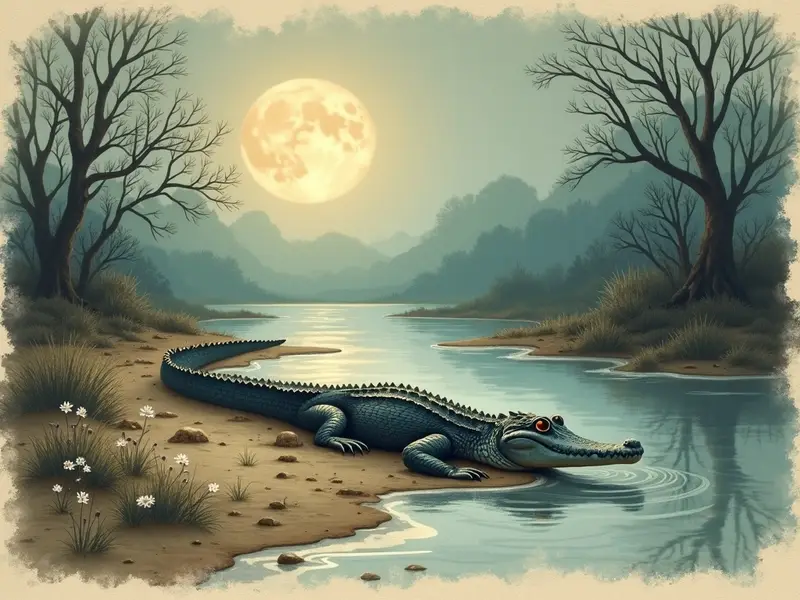 Illustrazione del sogno: coccodrillo