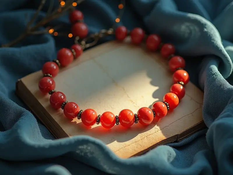 Illustrazione del sogno: collana di corallo