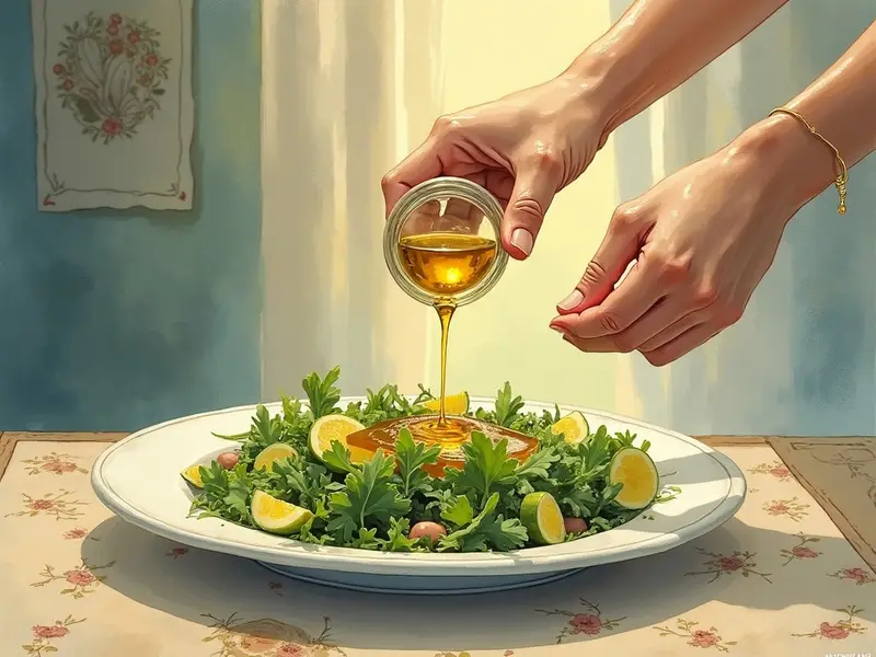 Illustrazione del sogno: condimento per insalata