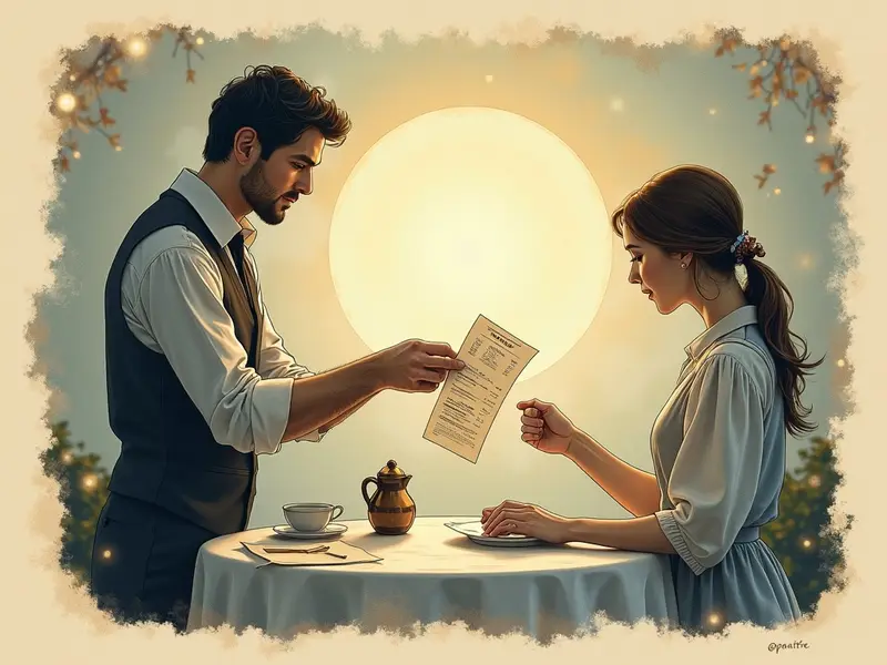 Illustrazione del sogno: conto da pagare