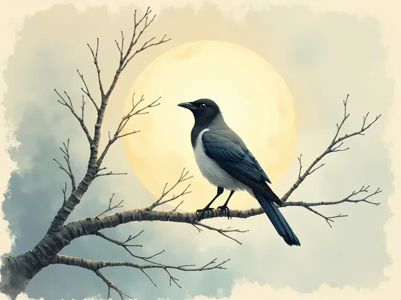 Illustrazione del sogno: cornacchia