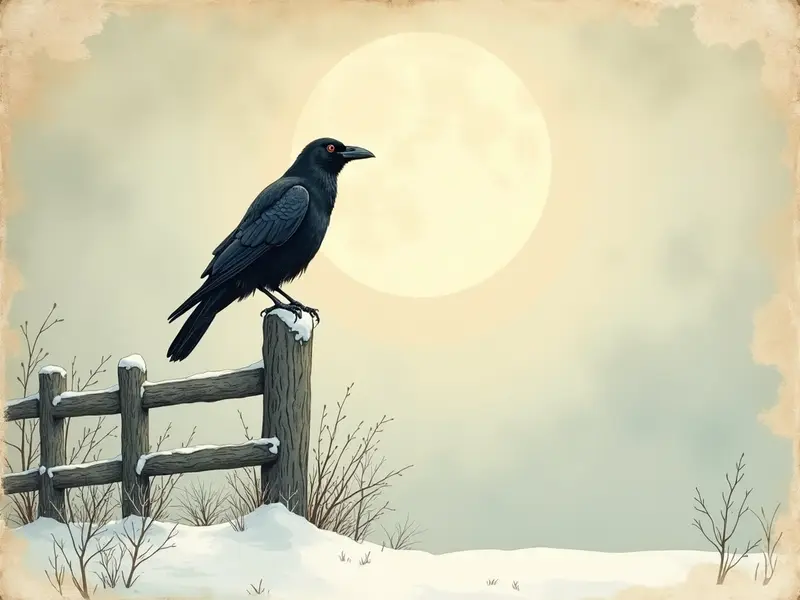 Illustrazione del sogno: cornacchia
