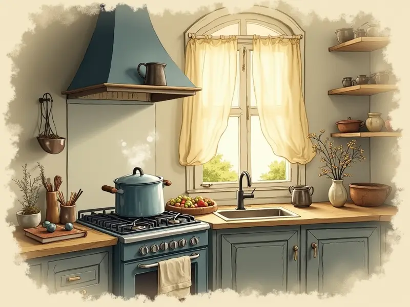 Illustrazione del sogno: cucina