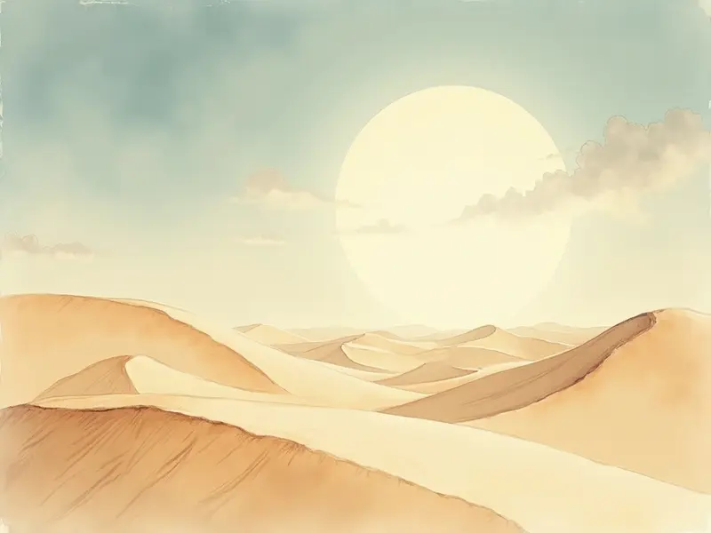 Illustrazione del sogno: deserto
