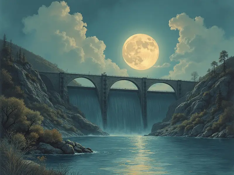 Illustrazione del sogno: diga