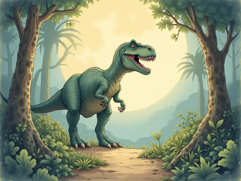 Illustrazione del sogno: dinosauro blu