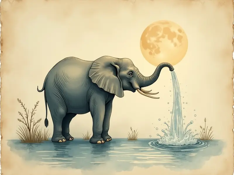 Illustrazione del sogno: elefante