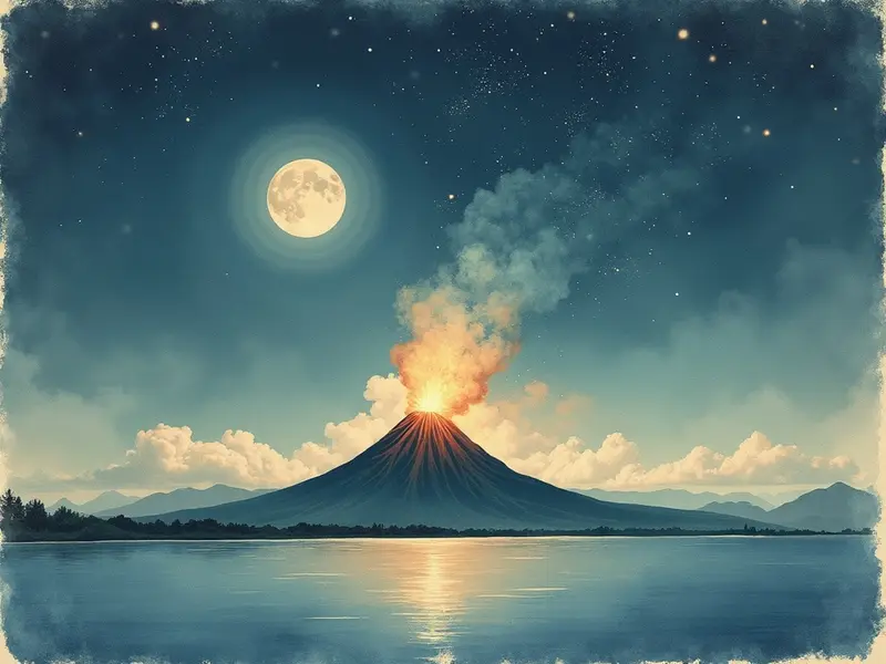Illustrazione del sogno: eruzione