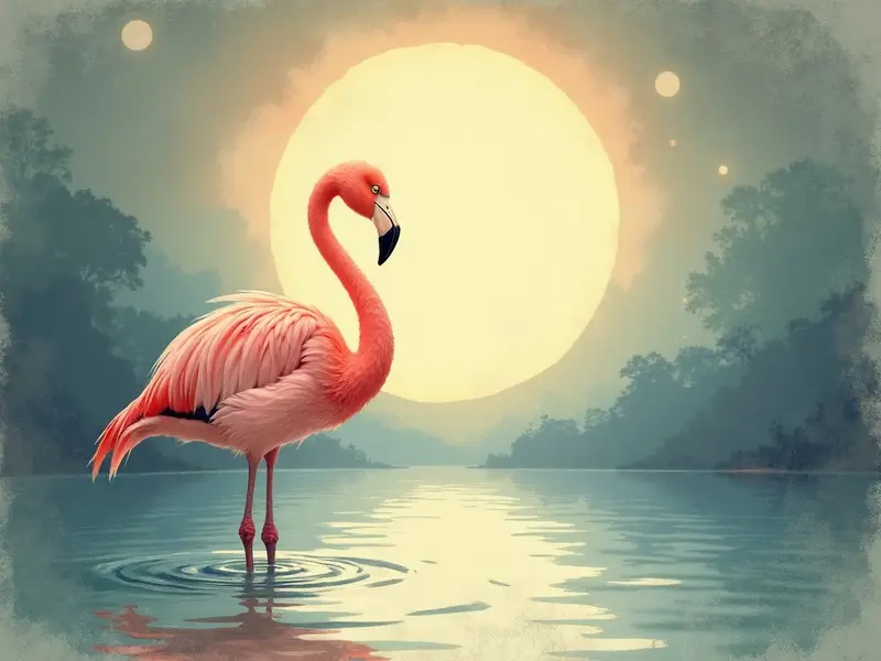 Illustrazione del sogno: fenicottero