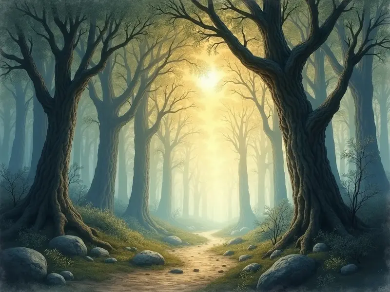 Illustrazione del sogno: foresta