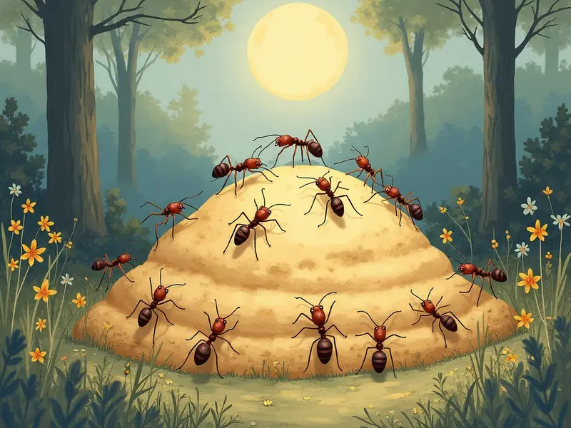 Illustrazione del sogno: formicaio
