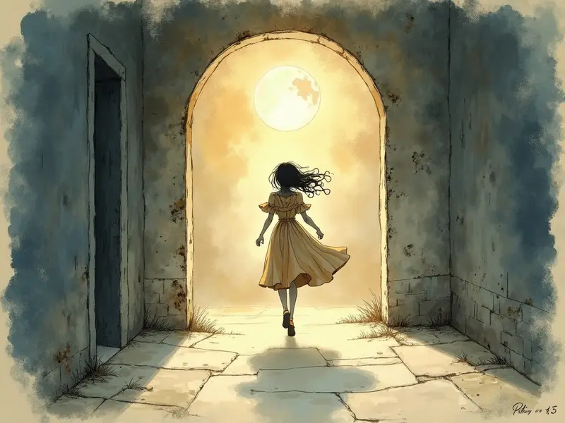 Illustrazione del sogno: fuggire