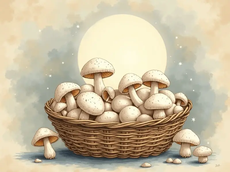 Illustrazione del sogno: funghi champignon