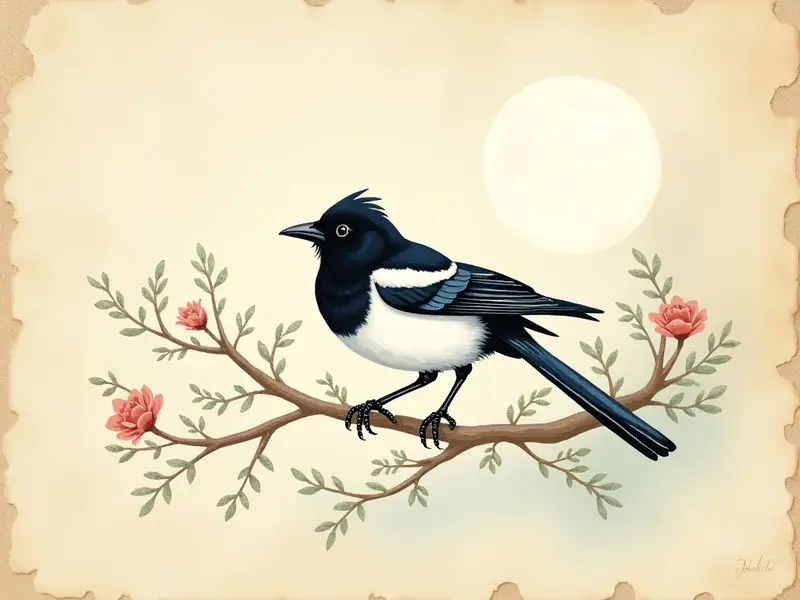 Illustrazione del sogno: gazza