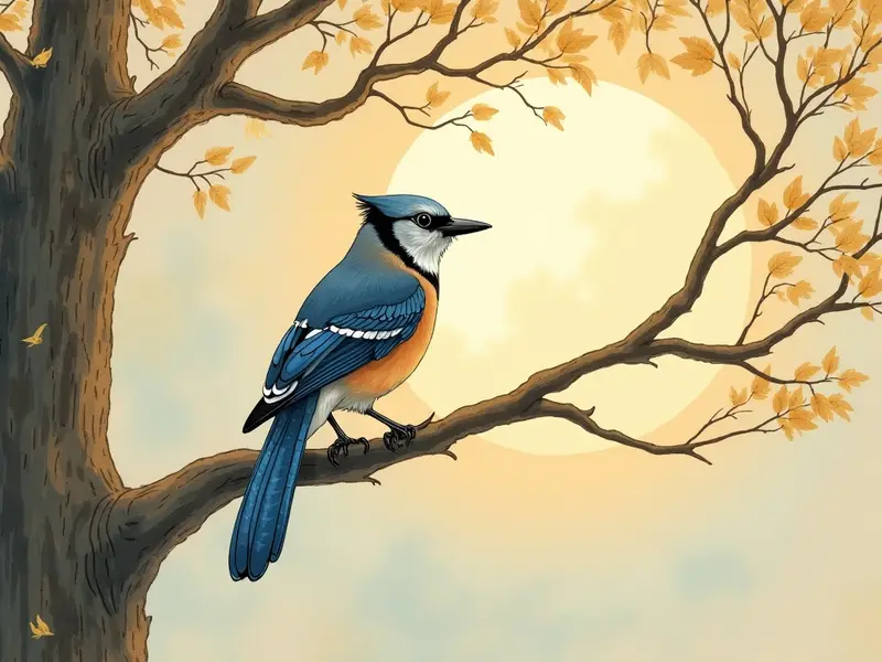 Illustrazione del sogno: ghiandaia