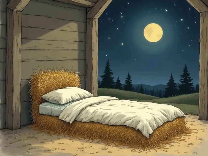 Illustrazione del sogno: giaciglio